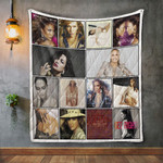 Jennifer Lopez 3 Album Covers Quilt Blanket