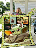 Baby Yoda Portrait All Season Plus Size Quilt Blanket
