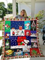 Snoopy Christmas Quilt Blanket