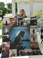 Johnny Cash Quilt Blanket For Fans Ver 17