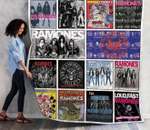 Ramones Compilation Albums Quilt Blanket