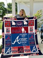 Atlanta Braves To My Grandson Love Grandpa Quilt Blanket