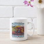I Found The Key To Happiness Surround Yourself With Chickens And Stay Away From Idiots Mug Animals Graphic Mug, Gift For Animal Lovers
