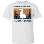 Llama Wanna Smoke Alpaca Bowl Vintage Funny Shirt
