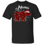 Red Plaid Mama Bear Buffalo Matching Family Pajama Cute T-Shirt