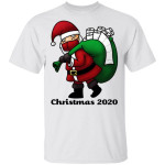 Santa With Face And Toilet Paper Funny Christmas 2020 Shirt