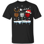 Leopard Print Three Glasses Of Wine Christmas Xmas Gift Shirts