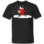 Charlie Brown Snoopy Christmas Lights House Xmas Gifts Shirt