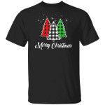Christmas Santa Tree Xmas Christmas Holiday Plaid Funny Shirt