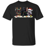Star Wars Boba Fett Darth Vader and Stormtrooper chibi Christmas Funny Shirt