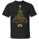 Funny Video Game Christmas Tree Lights Xmas Gaming Pajama Shirt