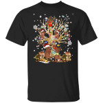 Funny Mooses Santa Hat Christmas Tree Ornament Decor Funny Shirt