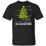 Funny Math Geometry Christmas Tree Geometree Teacher Gift Shirt