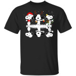 Funny Snoopy Water Reflection Mirror Christmas Shirt