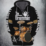 Premium Unique Drumer Zip Hoodie Ultra Soft and Warm LTANT250399DS