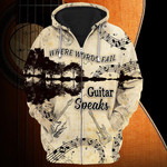 Premium Unique Guitar Lover Zip Hoodie Ultra Soft and Warm-LTADD180189DS
