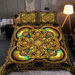 Premium Unique Gold Celtic Mythology Quilt Bedding Set Ultra Soft and Warm LTAKV240305DS