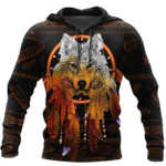 Wolf Native 3D TCCL13113390 Hoodie Ultra Soft and Warm