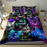 Premium Unique Cat Lover Quilt Bedding Set Ultra Soft and Warm LTAVT240306DS