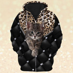 Premium Unique Cat Lover Zip Hoodie Ultra Soft and Warm-LTADD090108DS