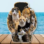 Premium Unique Cat Lover Zip Hoodie Ultra Soft and Warm LTAVT260309DS