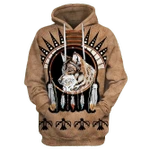 Native Wolf 3D All Over Printed Shirt TCCL19113276 Hoodie Ultra Soft and Warm