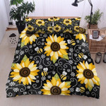 Sunflower BT260885B Twin Queen King Cotton Bed Sheets Spread Comforter Duvet Cover Bedding Sets
