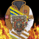 Premium Unique  Firefighter Zip Hoodie Ultra Soft and Warm LTANT050405DS