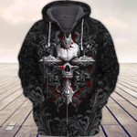 Premium Unique Skull Zip Hoodie Ultra Soft and Warm-LTADD010214DS