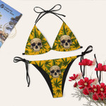 Cannabis Stoner Skull Bikini Set MH060505