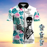 Eff You See Kay Why Oh You Tropical Skull Hawaii Polo T-Shirt All Over Printed MH0700501