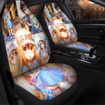 Anime Girl Yellow Hair Car Seat Covers