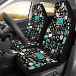 Science Pattern Car Seat Cover 191119 (Set Of 2) Covers / Universal Fit