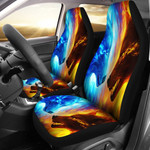 Ice And Fire Wolfs Animal Car Seat Covers