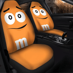M&m Orange Chocolate Car Seat Covers