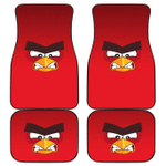 Red Of Angry Bird Face Car Floor Mats 191017