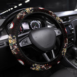 Demon Slayer Anime Steering Wheel Cover - DS Cute Chibi Characters New Year Artwork Steering Wheel Cover