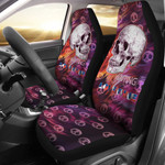 Valentine Car Seat Covers - Old Skull Waiting For Loventine Artwork Seat Covers