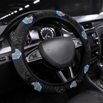 Attack On Titan Anime Steering Wheel Cover AOT Angry Levi Ackerman Fighting Dark Smoking Grey Steering Wheel Cover