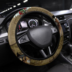Attack On Titan Anime Steering Wheel Cover AOT Annie Leonhart And Bertholdt Hoover Fighting For Rose Freedom Steering Wheel Cover