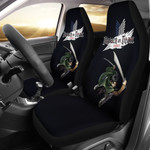 Attack On Titan Anime Car Seat Covers AOT Handsome Levi Ackerman Fighting Artwork Black Seat Covers