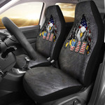 US Independence Day Eagle Emerging From Claw Scratch God Bless  Car Seat Covers