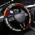 US Independence Day Eagle Service With Pride US Flag Steering Wheel Cover