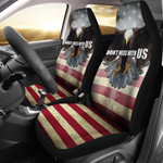 US Independence Day Bald Eagle Flying Don't Mess With Us Car Seat Covers