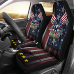 US Independence Day Bald Eagle Grab US Military Medal Car Seat Covers
