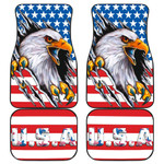 US Independence Day Bald Eagle Breaking Though Claw Scratch Car Floor Mats
