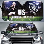 Raiders American Football Las Vegas Car Sunshade Player 04 Against The World Car Sun Shade