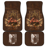 Eren Yeager Attack On Titan Car Floor Mats Anime Car Accessories Custom For Fans NA032404