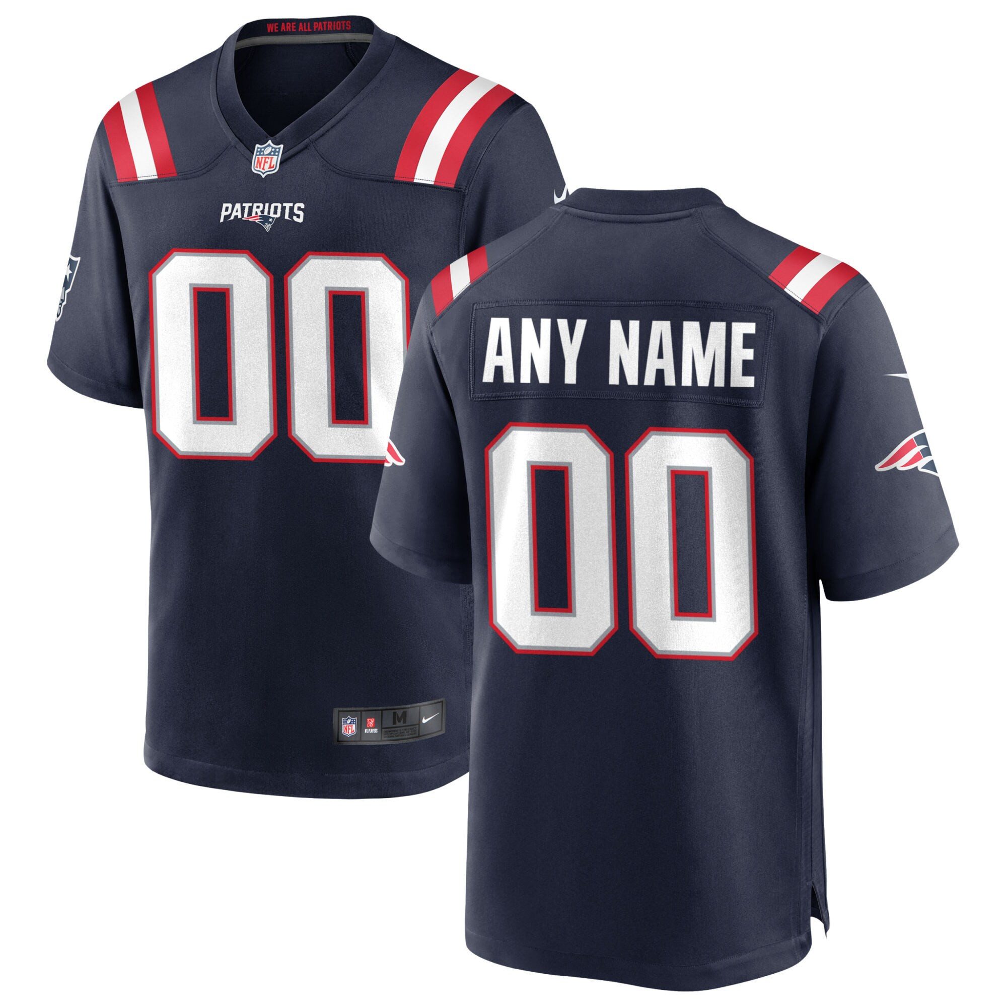 متجر كتب Nike New England Patriots Custom Game Jersey - Navy متجر كتب