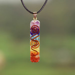 Rainbow Chakra Pendant Necklace